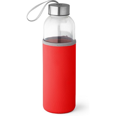 RAISE. Glas und Edelstahl Sportflasche 520 mL, Rot