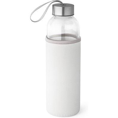 RAISE. Glas und Edelstahl Sportflasche 520 mL, Weiß