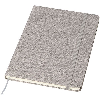 Ramona A5 Baumwoll Notizbuch, grau