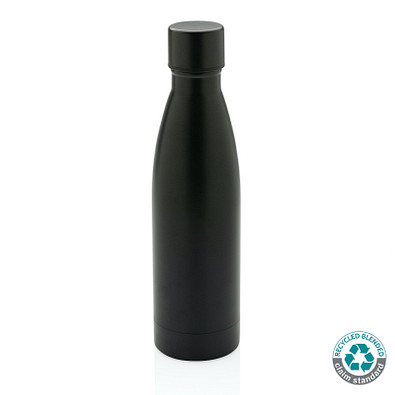 RCS recycelte Stainless Steel Solid Vakuum-Flasche, schwarz