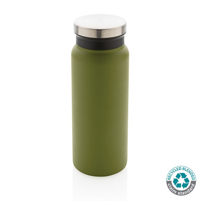 RCS recycelte Stainless Steel Vakuumflasche 600ml, grün