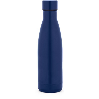 RE-BUFFON M. Thermosflasche aus 90% recyceltem Edelstahl 520 mL, Dunkelblau