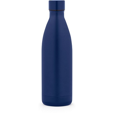 RE-BUFFON XL. Doppelwandige Trinfklasche aus Edelstahl (90% recycelt) 1L, Dunkelblau