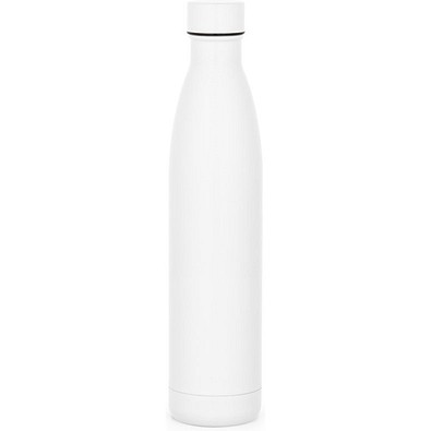 RE-BUFFON XL II. Doppelwandige Trinfklasche aus Edelstahl (90% recycelt) 1L, Weiß