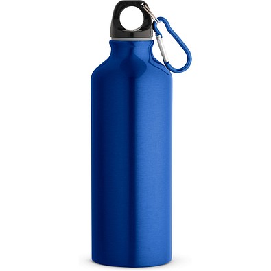 RE-LANDSCAPE M. Flasche aus recyceltem Aluminium (100% rAL) 530 mL mit Karabiner, Königsblau