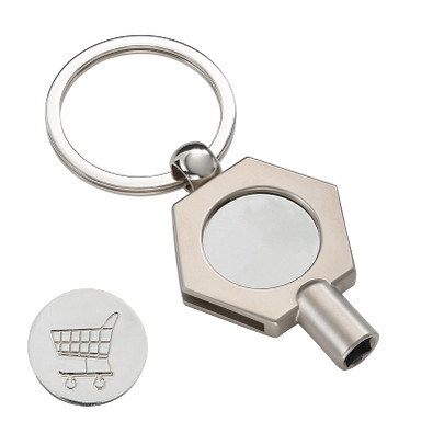 RE98 Schlüsselanhänger mit Heizungsentlüftungsschlüssel RE98-RADIATOR-KEY, mattsilber