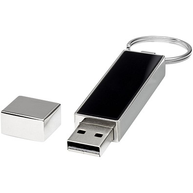 Rechteckiger Light Up USB Stick, weiss, 4GB