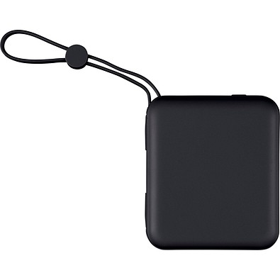 Recycelte ABS-Powerbank Jona, schwarz
