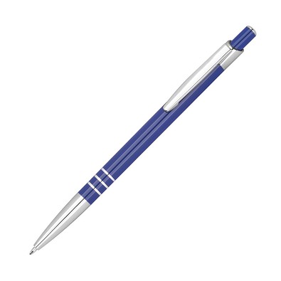 Recycelter Aluminium Kugelschreiber, blau