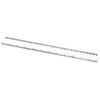 Refari 30 cm Lineal aus recyceltem Kunststoff, weiß