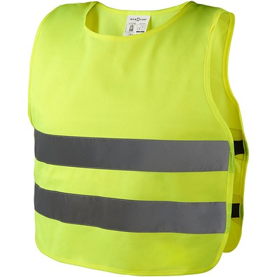 Reflektierende Warnweste Unisex, neongelb, 3XS