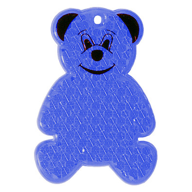 Reflektor Bär, transparent-blau