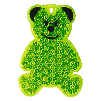 Reflektor Bär, transparent-gelb