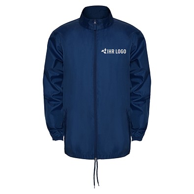 Regenjacke Island –  leichte Windjacke mit Reißverschluss, L, Navy