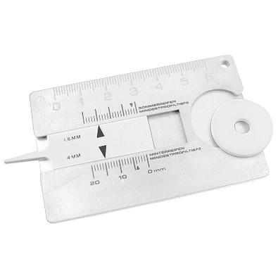 Reifenprofilmesser Card, weiß
