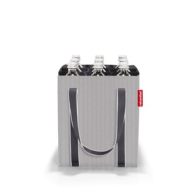 reisenthel® Flaschentragetasche bottlebag, herringbone grey