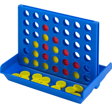 Reisespiel Four, 4 in einer Reihe, Blau