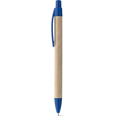 REMI. Kugelschreiber aus 100 % Recyclingpapier mit Clip, Blau