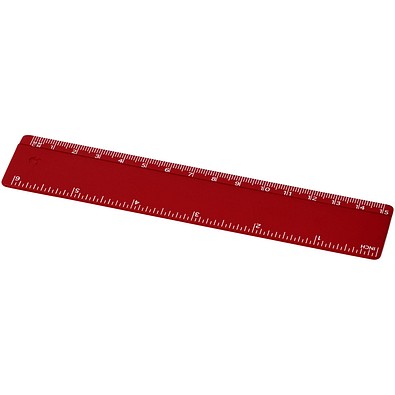 Renzo 15 cm Kunststofflineal, rot