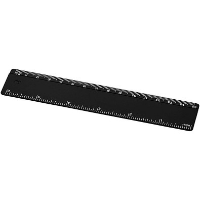 Renzo 15 cm Kunststofflineal, schwarz