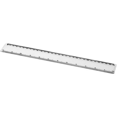 Renzo 30 cm Kunststoff-Lineal, transparent klar