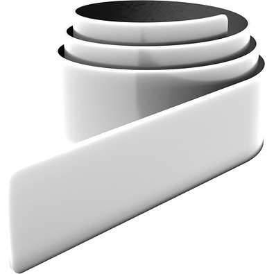 RFX™ 38 cm reflektierendes TPU Schnapparmband, weiss