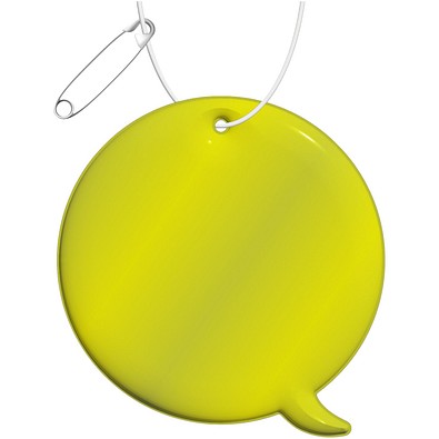 RFX™ H-09 Reflektierender Callout-PVC-Anhänger, neongelb