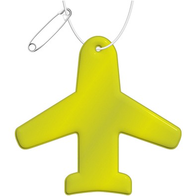 RFX™ H-09 Reflektierender PVC-Anhänger Flugzeugs, neongelb