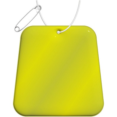 RFX™ H-09 Trapezförmiger reflektierender PVC-Anhänger, neongelb