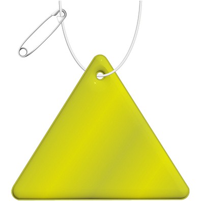 RFX™ H-12 Dreieckiger reflektierender PVC-Anhänger, neongelb