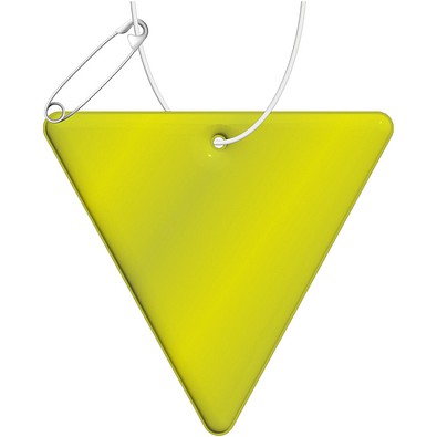 RFX™ H-12 reflektierender PVC-Anhänger Dreieck, neongelb