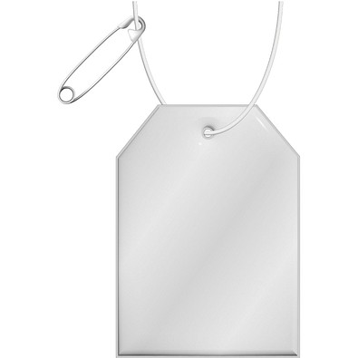 RFX™ H-12 Reflektierender Tag-PVC-Anhänger, weiss
