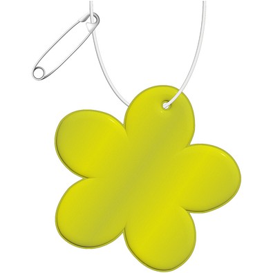 RFX™ H-13 reflektierender PVC-Anhänger Blume, neongelb
