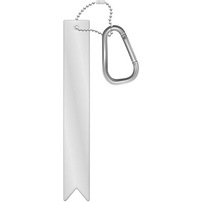 RFX™ H-9 Reflektierender Anhänger mit Karabiner, weiss