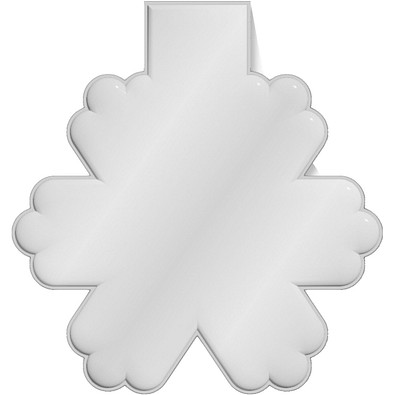 RFX™ M-10 Reflektierender TPU-Magnet Schneeflocke, weiss
