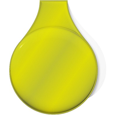 RFX™ M-10 Runder, reflektierender TPU-Magnet, klein, neongelb