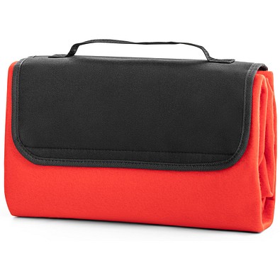 RILEY. EPE-gefütterte Picknick-Decke (180 g/m²), Rot