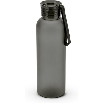 RIO rPET. Trinkflasche (600ml) aus recyceltem PET (100 % rPET) mit matter Oberfläche, Schwarz
