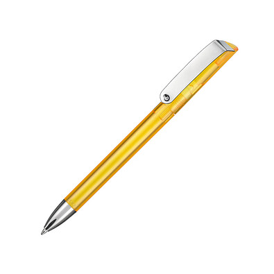 RITTER PEN Drehkugelschreiber Glossy, blaue Mine, gelb/transparent