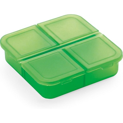 ROBERTS. Tablettenbox mit 4 Fächern, Hellgrün