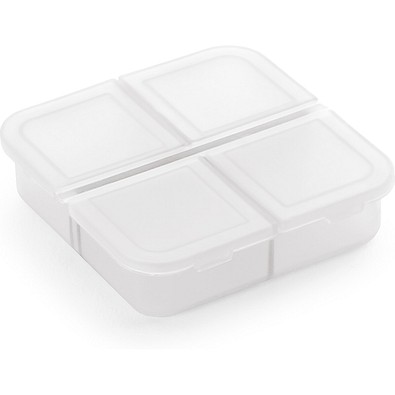 ROBERTS. Tablettenbox mit 4 Fächern, Weiß