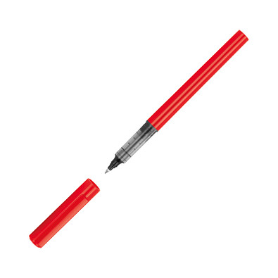 Rollerball aus Kunststoff mit Tinte, rot