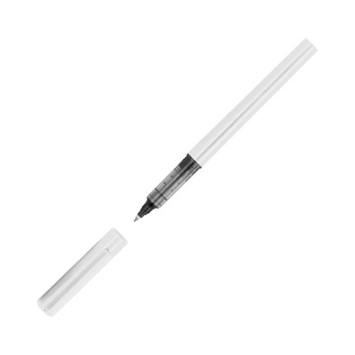 Rollerball aus Kunststoff mit Tinte, weiss