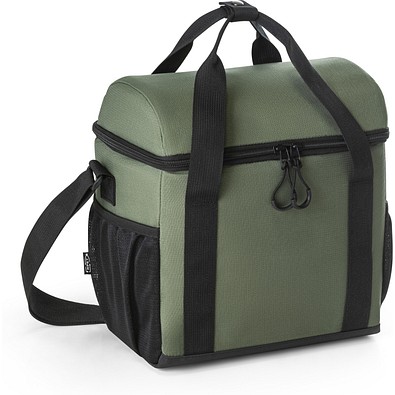 ROMA M. Gepolsterte Kühltasche aus recyceltem Polyester 600D Ripstop 11 L, Dunkelgrün