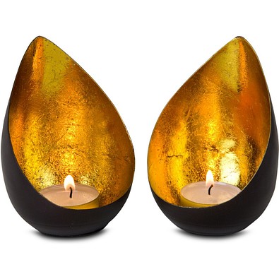 ROMINOX® Teelicht-Set // Drops, gold
