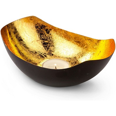 ROMINOX® Teelichthalter // KAULA, gold