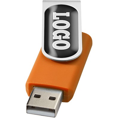 Rotate Doming USB-Stick, orange, 64GB