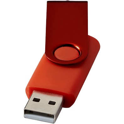 Rotate Metallic USB-Stick, dunkelrot, 1GB