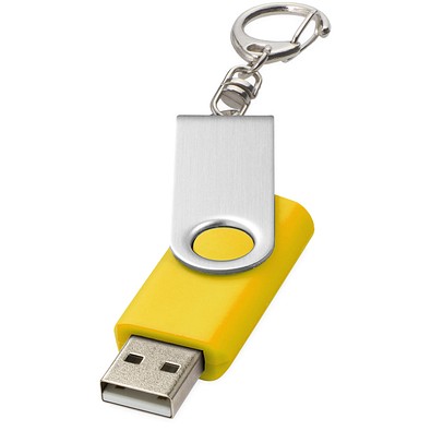 Rotate mit Schlüsselanhänger USB-Stick, gelb, 32GB