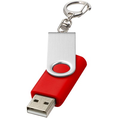 Rotate mit Schlüsselanhänger USB-Stick, hellrot, 4GB